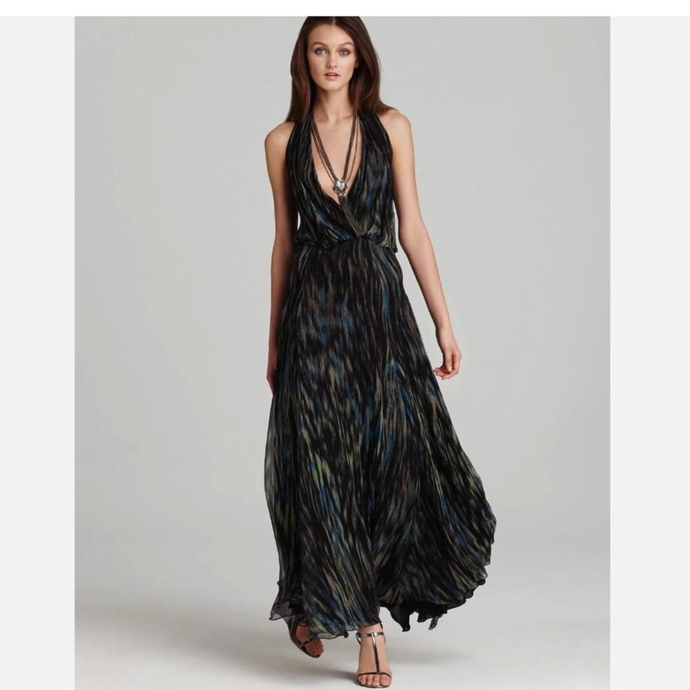 NWT 100% Silk New With Tags Gown Bohemian Resort Vacation  Medium - Picture 2 of 16